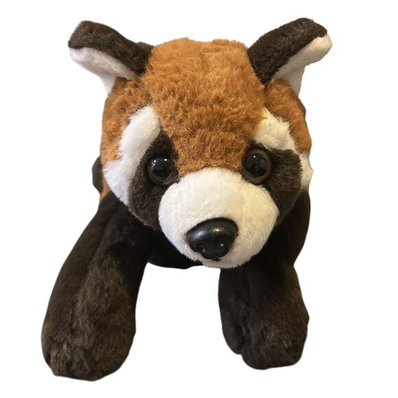 FAO Schwarz Plush Stuffed Wild Animal Lot - Rabbit 12" High Red Panda 18" Tiger - Picture 3 of 10